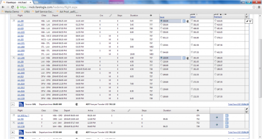 Farelogix Fare Display
