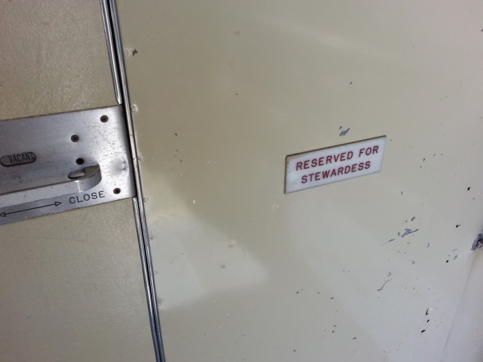 Reserved for Stewardess