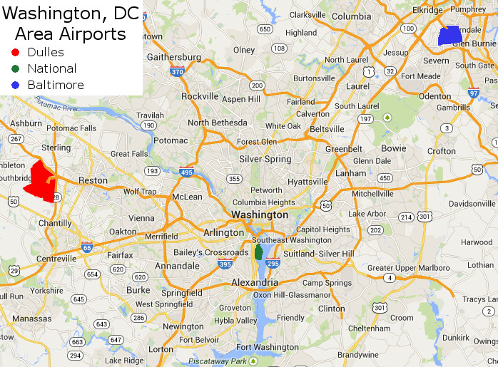 Dulles Airport Terminal Map