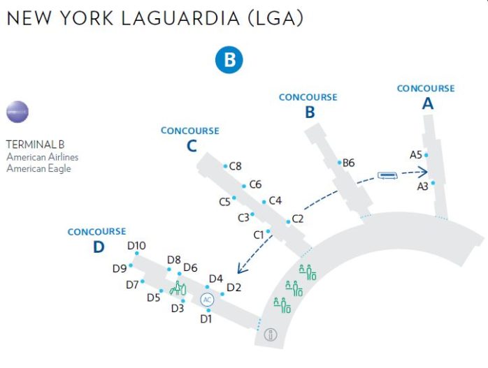 Terminal B Map Southwest Airlines Laguardia Airport Map